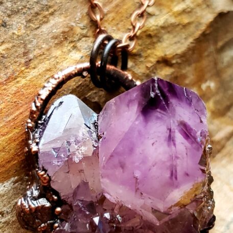 Amethyst Amulet II front two