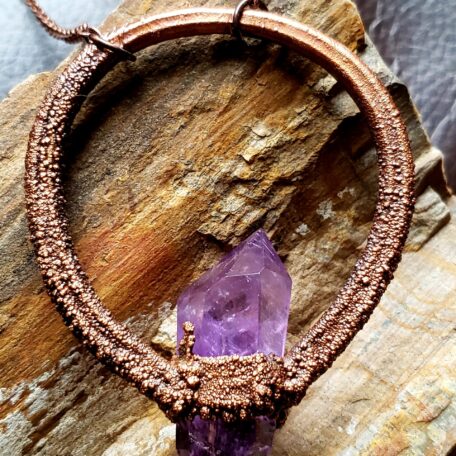 Amethyst Double Terminated back