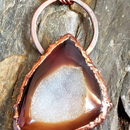 Agate Druzy Triangle