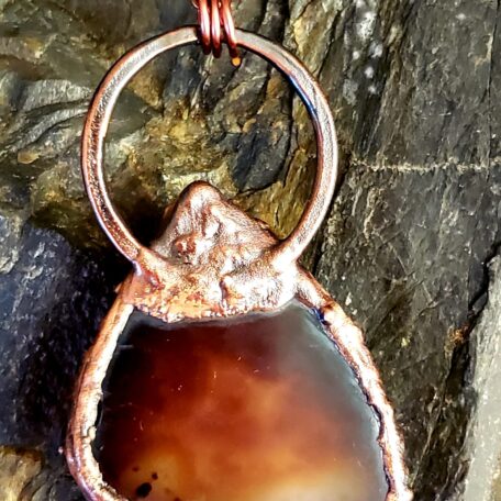 Agate Druzy Triangle back