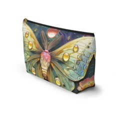 Celestial Citrine Luna Moth Zipper Bag