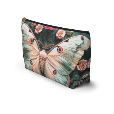 Sage Rose Luna Moth Zipper Bag